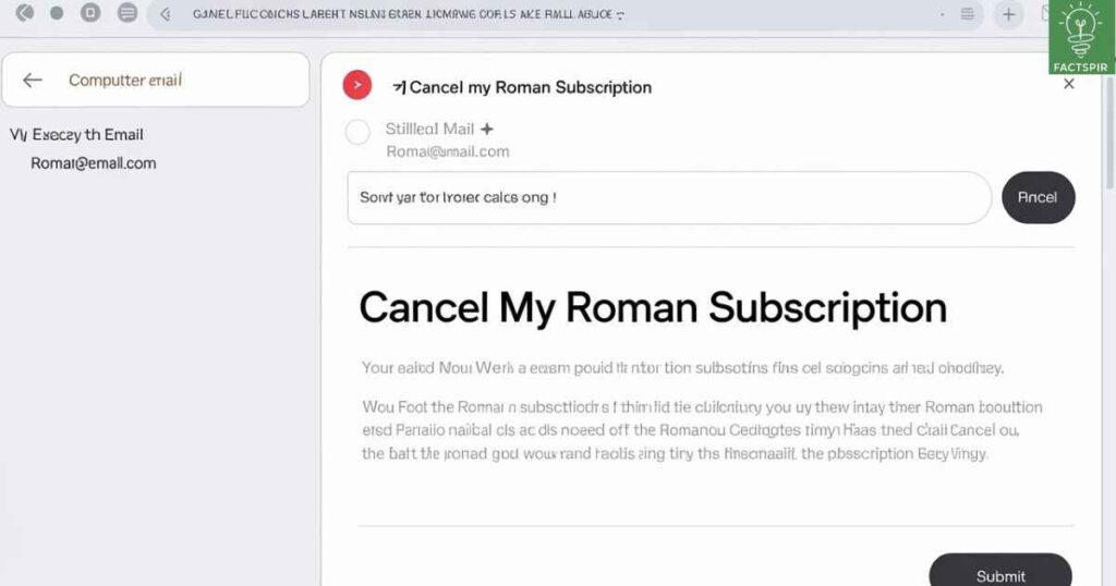 How to Cancel Roman Subscription Via Email